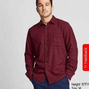Uniqlo Men's Flannel Long Sleeved Shirt